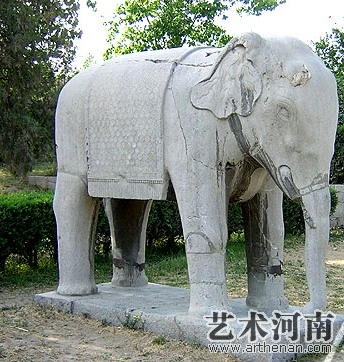 潞简王墓石刻   石象